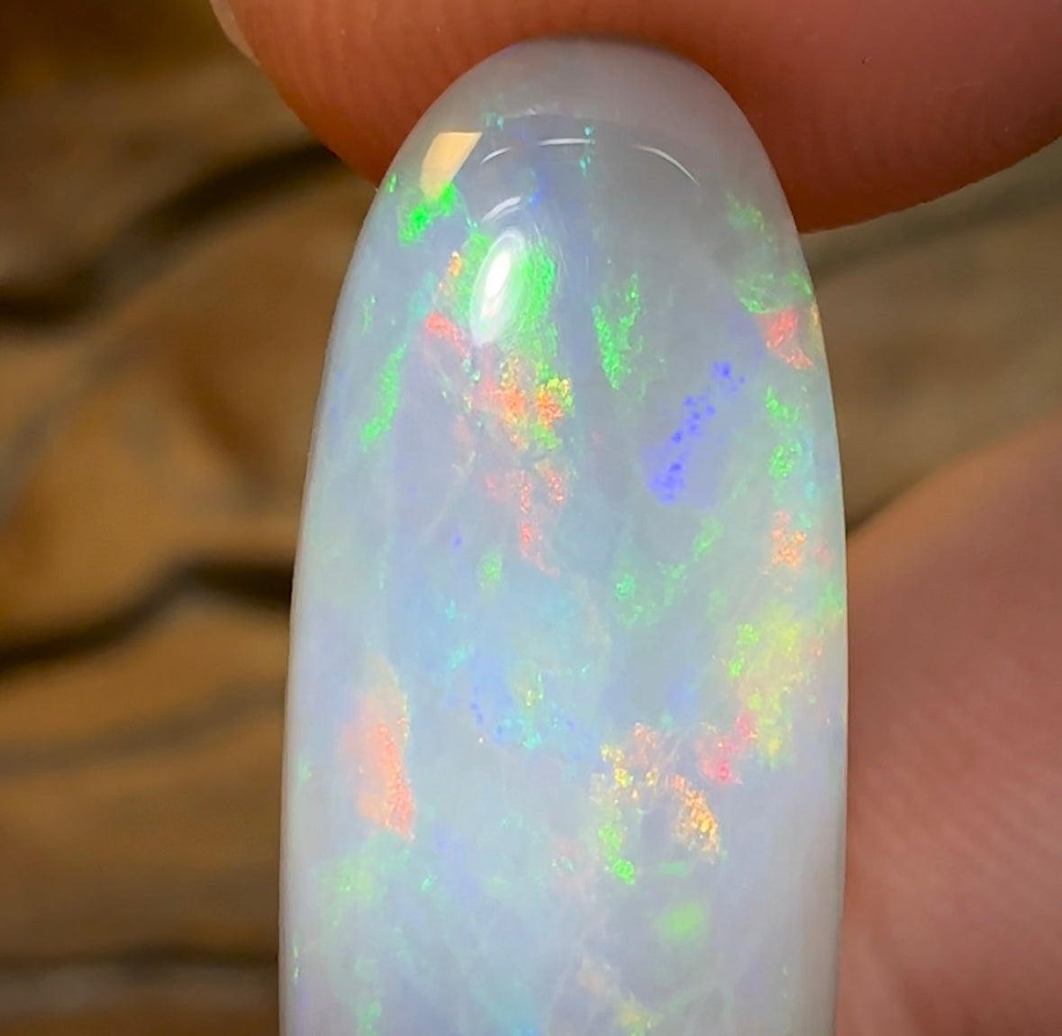 7.2cts - Australian Semi Black Opal from Lightning Ridge. Heritage Collection - Opal Whisperers