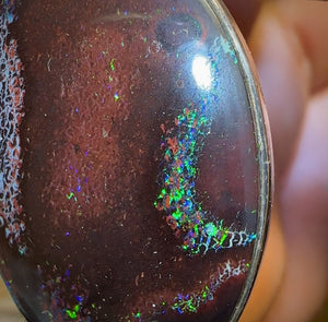 Sterling Silver - Tribal Boulder Opal UNISEX Pendant