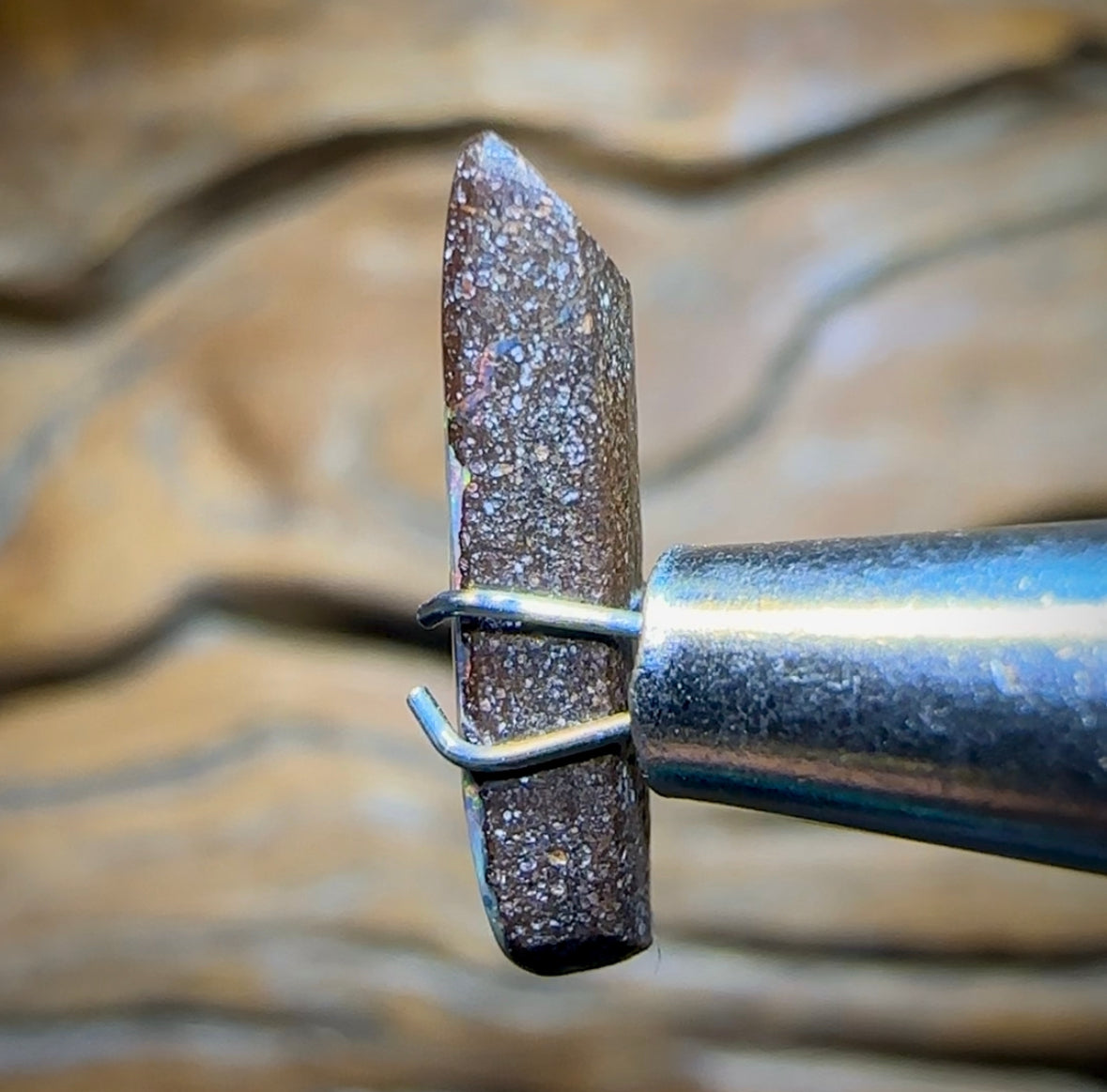 2cts - RED Multicolour Queensland Boulder Opal from Winton - Opal Whisperers