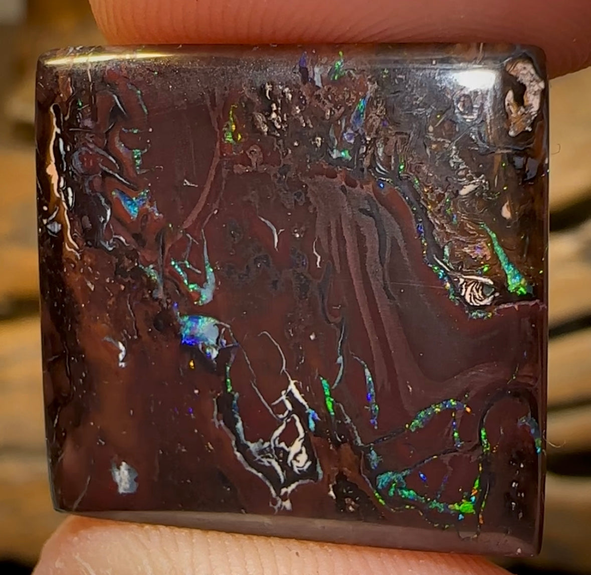 32.7cts - Queensland Boulder Opal Double Sided - Opal Whisperers