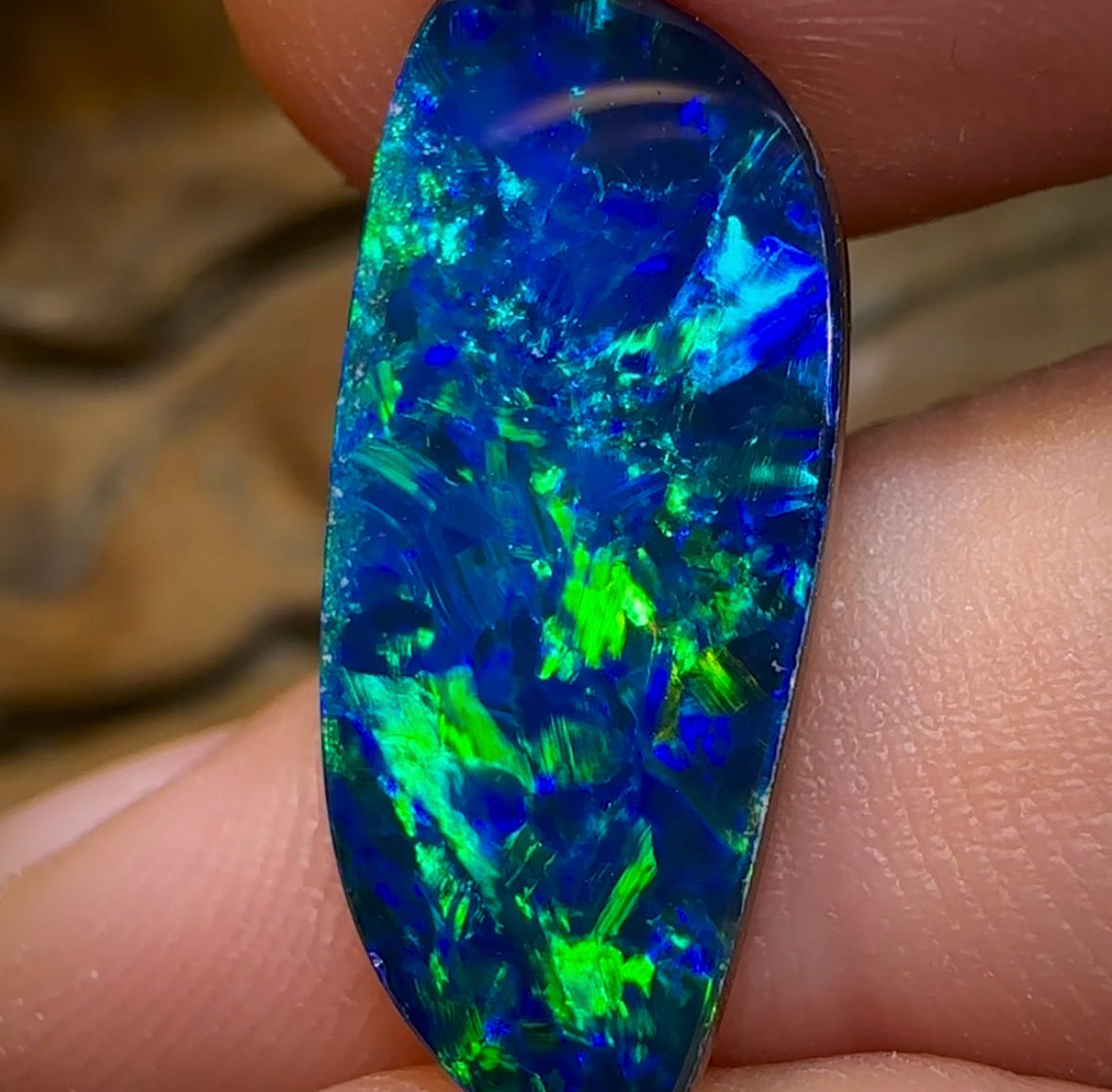 8.5cts - Old Collection TOP Australian Boulder Opal Doublet - Opal Whisperers