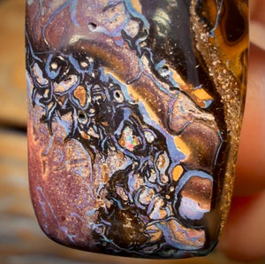 26 x 14mm - Drilled Tribal Queensland Boulder Opal Necklace