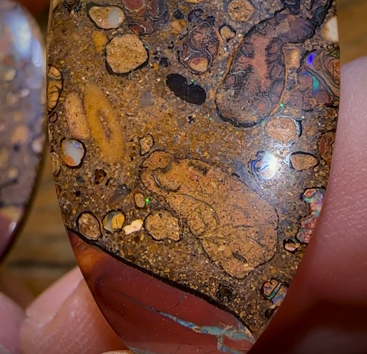 68.2cts - Big Yowah Nut Conglomerate Opal Pair BARGAIN