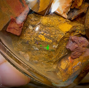 129.2g - Jar of Rough Australian Boulder Opal