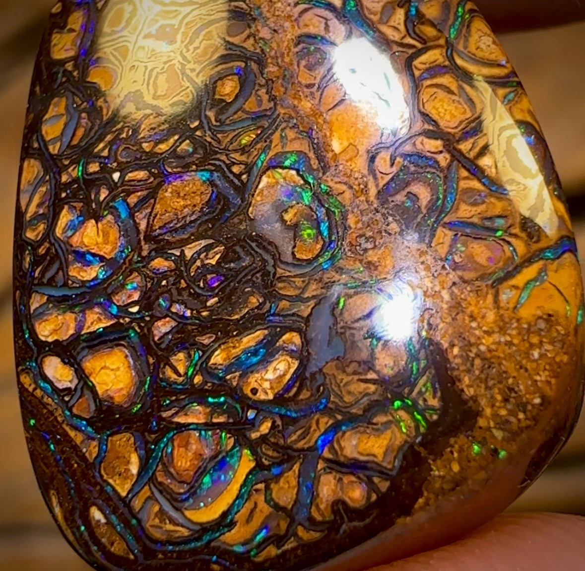 32.9cts - Tribal Queensland Boulder Opal from Yowah
