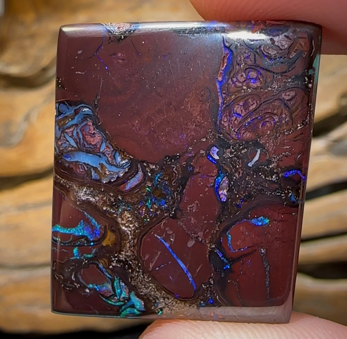 58.9cts - Queensland Boulder Opal Double Sided - Opal Whisperers