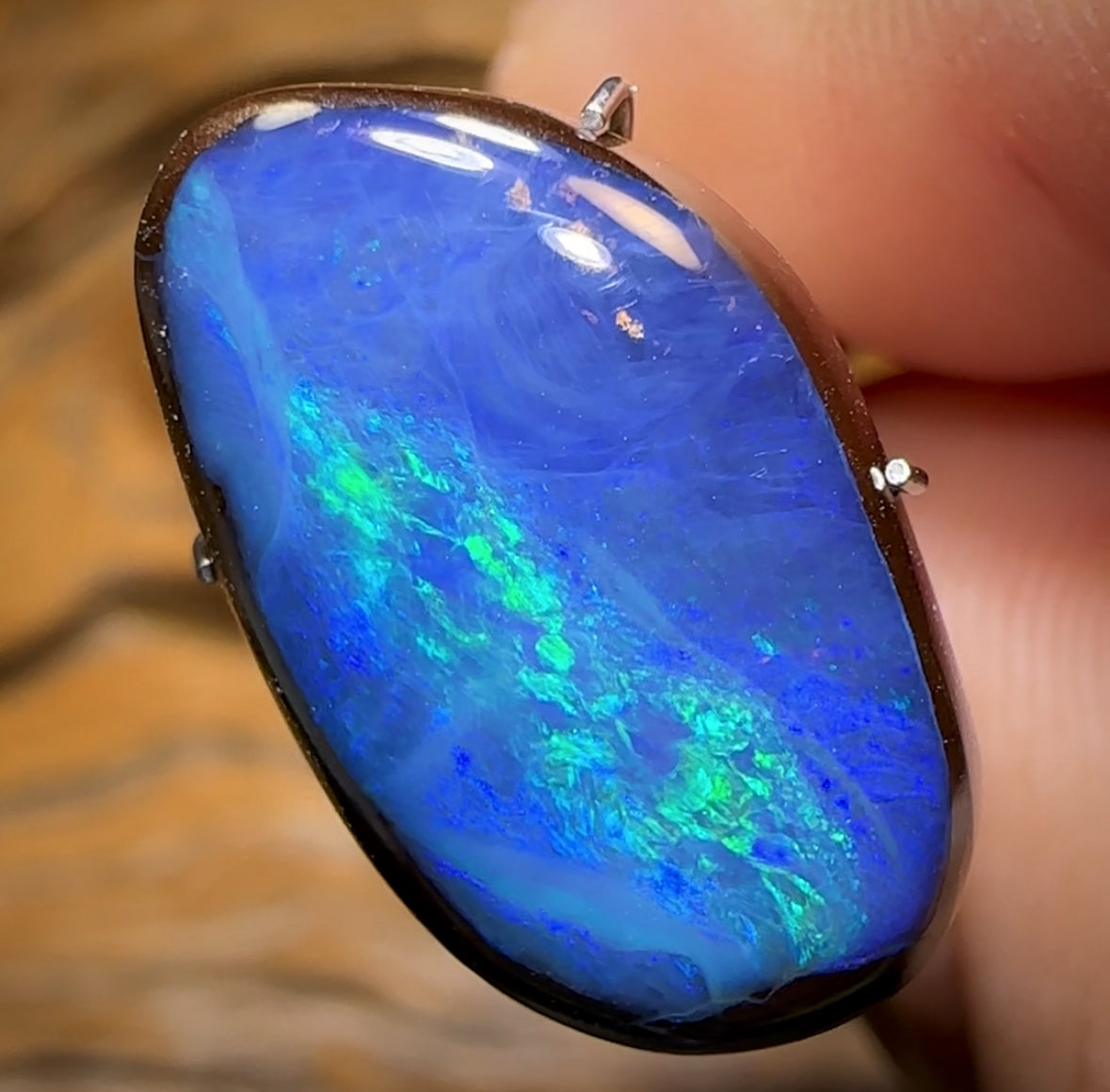 13.4cts - RARE Yowah Nut Crystal Centre Opal