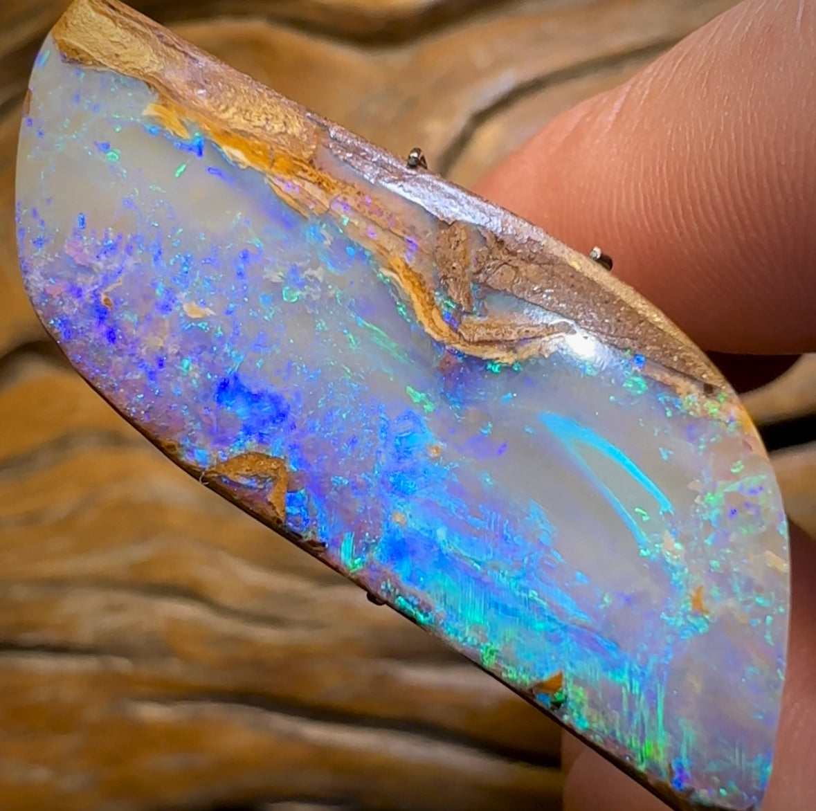 25.5cts - ‘Currents’ Top Queensland Boulder Opal from Yowah