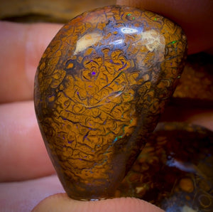 105.2cts- 4x Tribal Queensland Boulder Opal Rubs