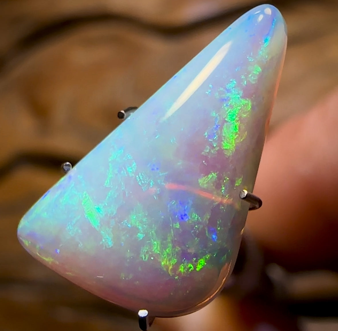 3.15cts - South Australian White Opal Double Sided