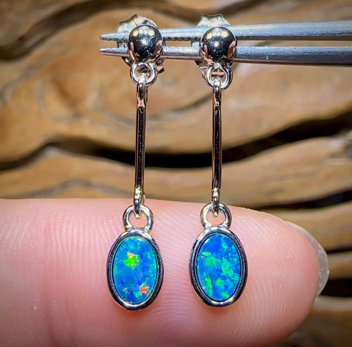 Sterling Silver - WHOLESALE 9 PIECE MIXED PARCEL. Australian Boulder Opal Doublet Jewellery - Opal Whisperers