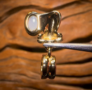 Sterling Silver - Solid South Australian Crystal Opal Pendant / Bracelet Charm