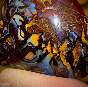 33.4cts - Tribal Queensland Boulder Opal from Koroit