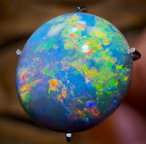 3.65cts - GEM Lightning Ridge Solid Black Opal Banger