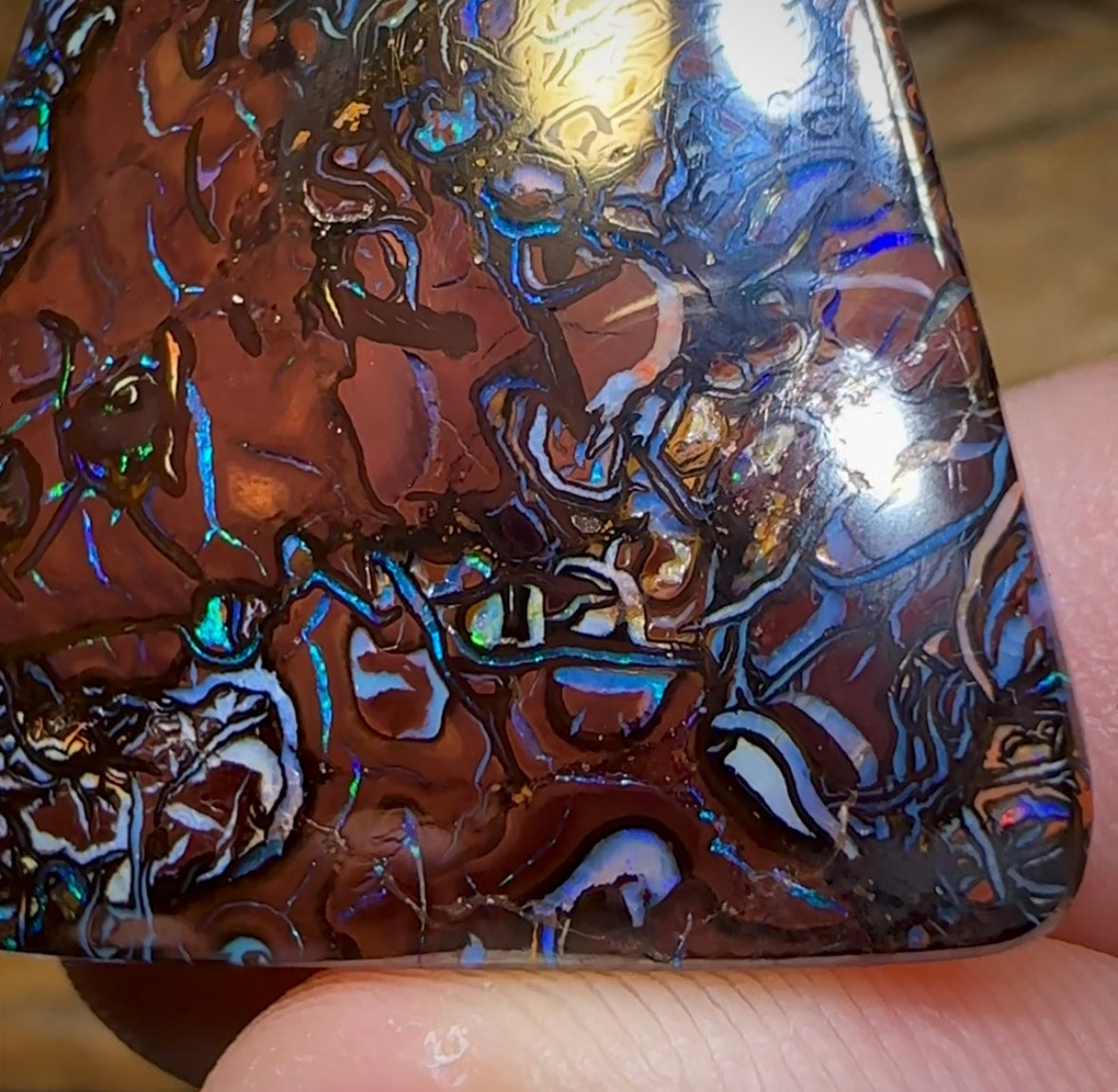 97.5cts - Tribal Australian Boulder Opal. Heritage Collection - Opal Whisperers