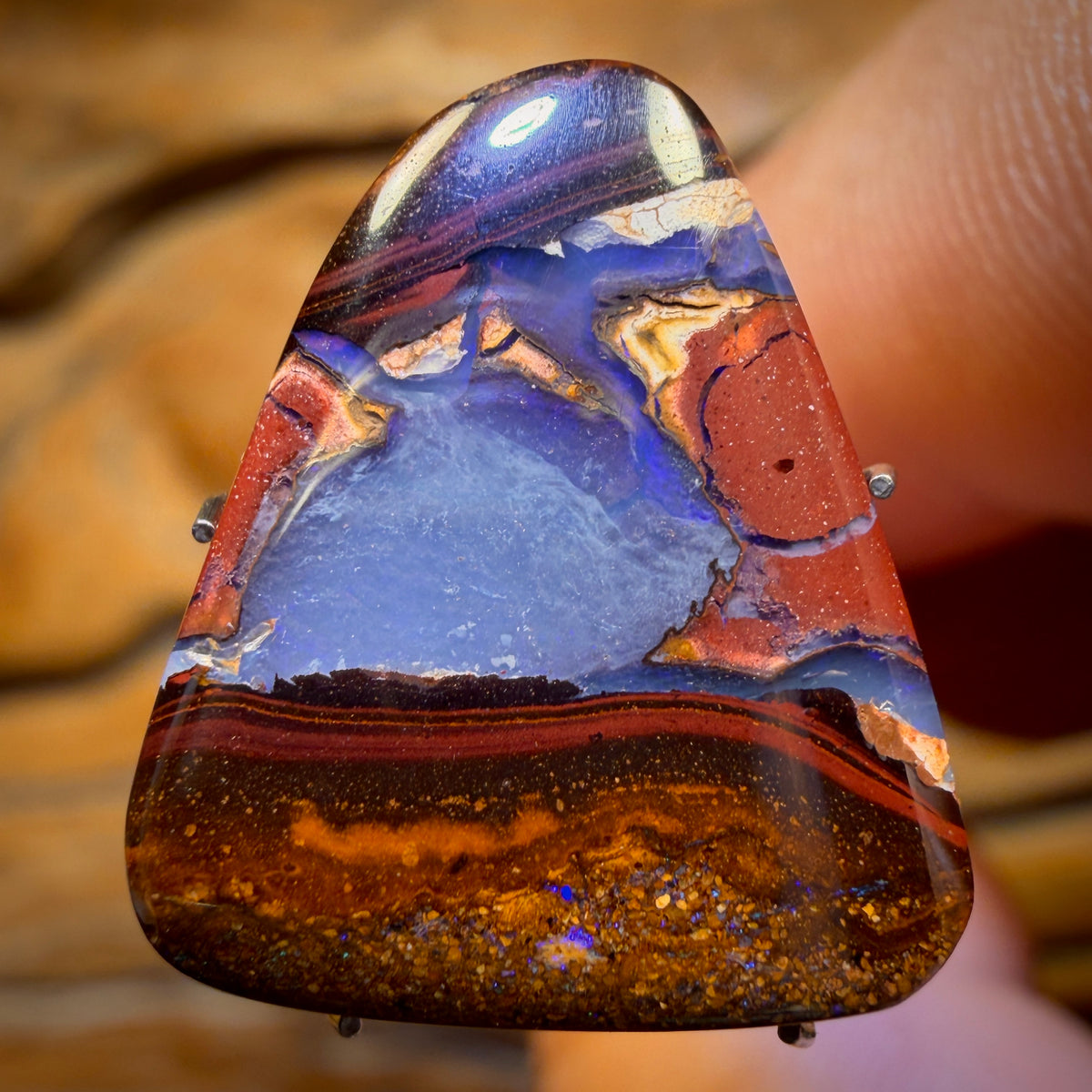 🔨 AUCTION 🔨 9.4cts - Yowah Nut Kernel Opal. Australian Boulder Opal