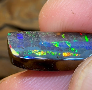 7.1cts - Solid Queensland Black Boulder Opal - Opal Whisperers