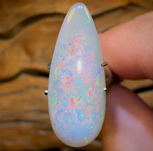 6.35cts - Rare Mintabie Crystal Opal. Decades Old ISAAC CUT - Opal Whisperers