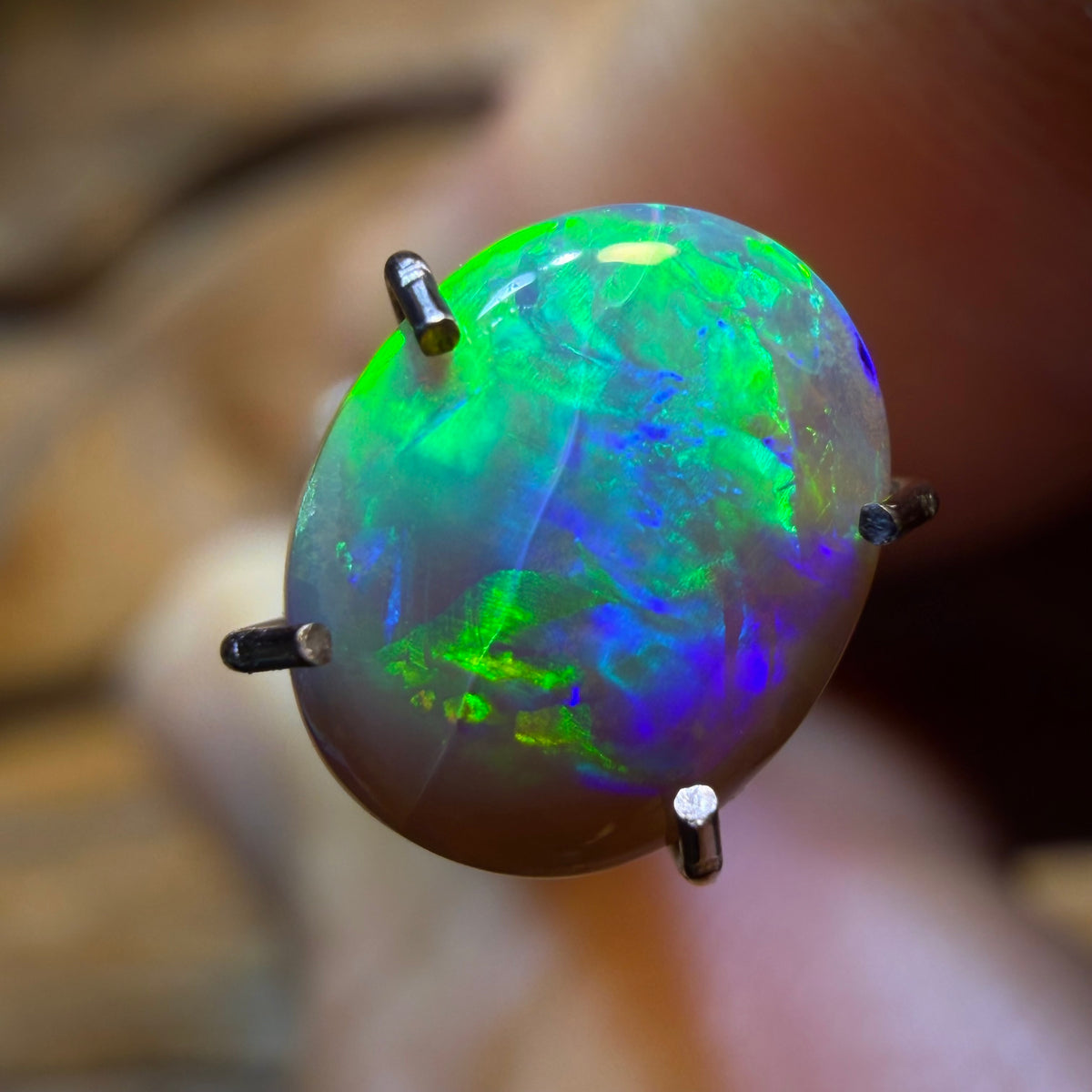 📣 OPALFEST 🔨 AUCTION 🔨 💎 High Roller Banger Auction 💎 0.7cts - Dark Opal from Lightning Ridge