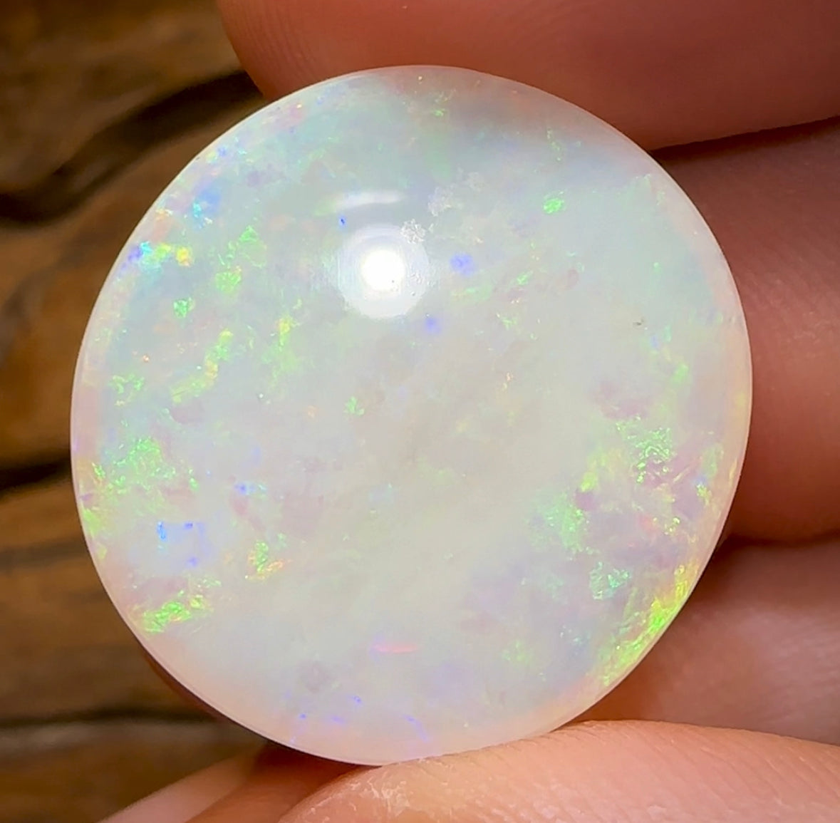 21.7cts - Large Gem Coober Pedy White Opal. Australian Opal - Opal Whisperers