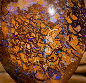 80.4cts - Large Oval Tribal Yowah Nut Opal. Double Sided!