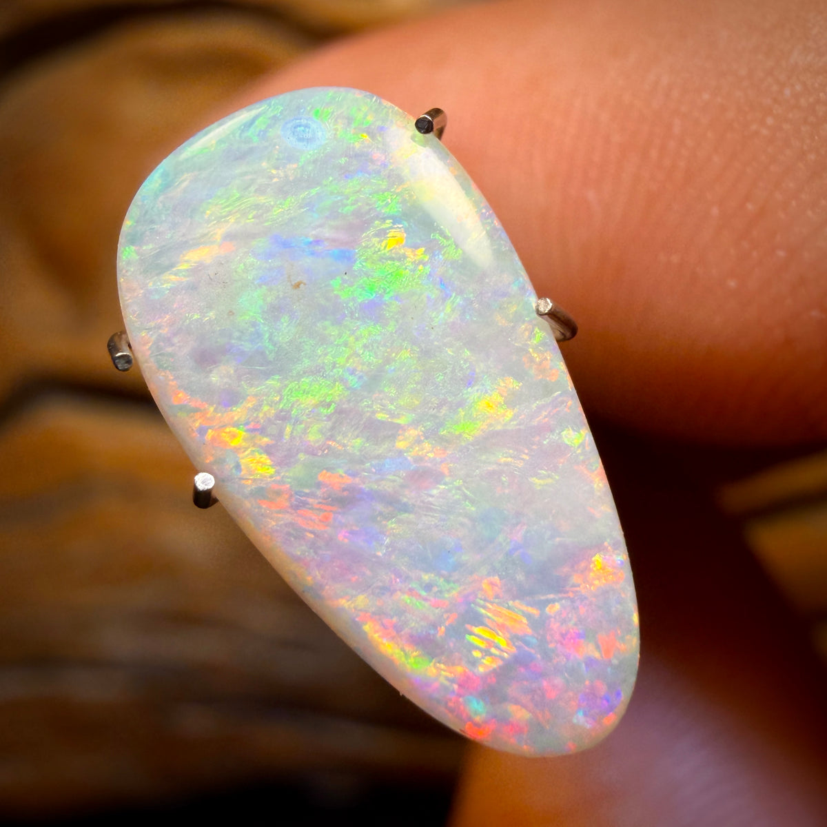 Opale blanche d'Australie du Sud de 2,9 carats