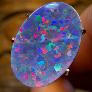 3.05cts - OMG ‘Neon Tetris’ TOP Lightning Ridge Opal Doublet