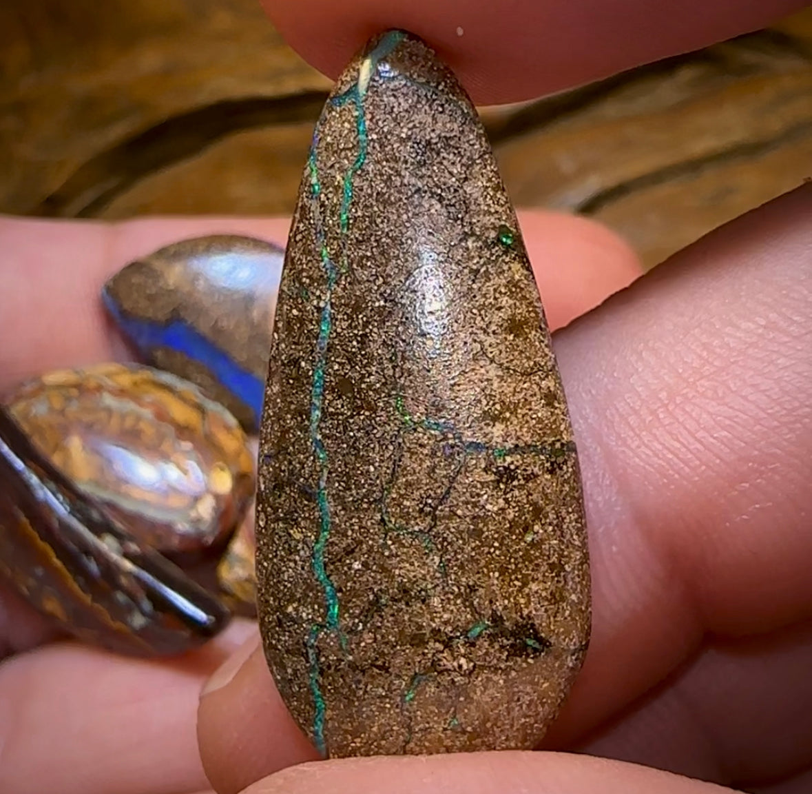 71.1cts - 5x Loose Queensland Boulder Opals. Wholesale Parcel Bargain - Opal Whisperers