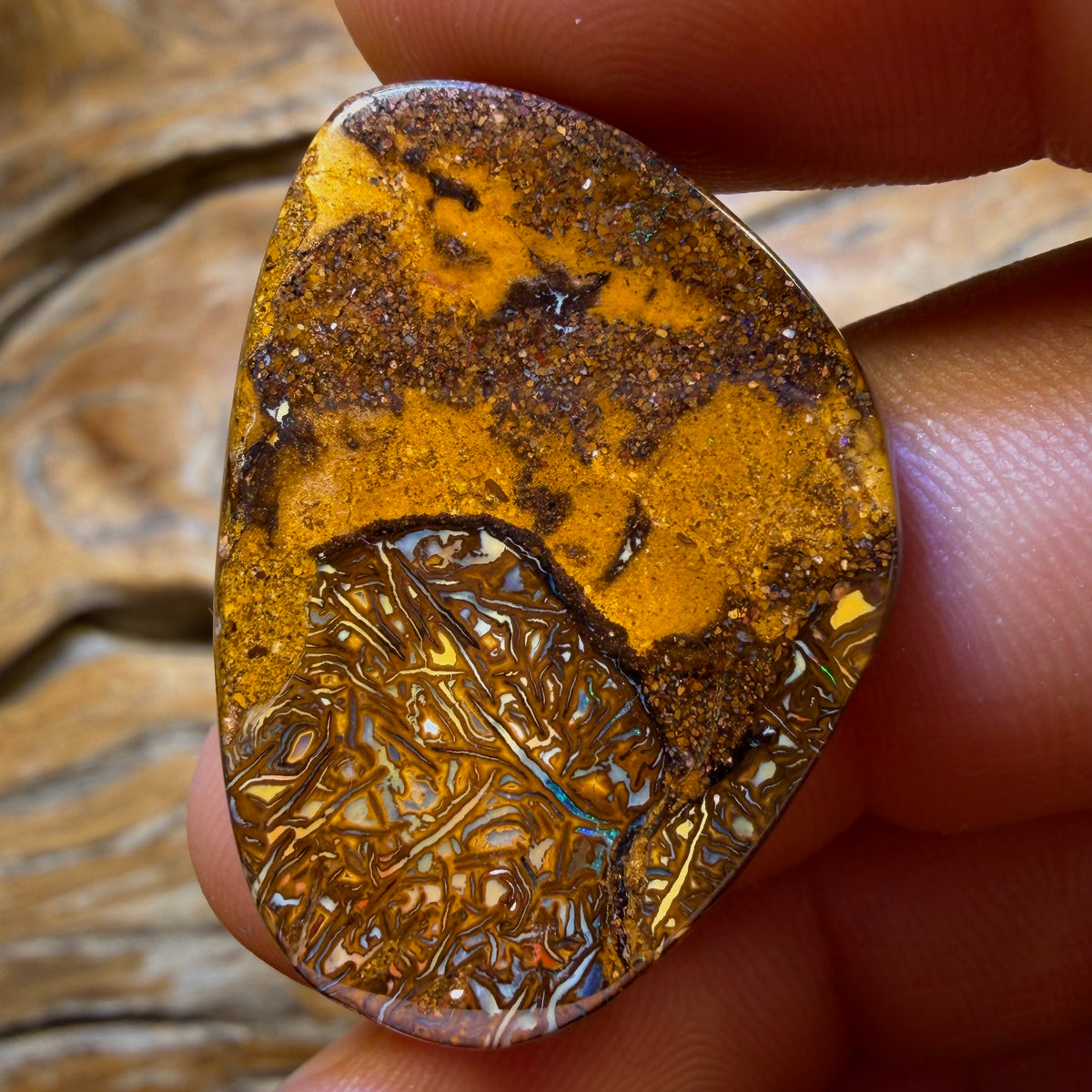 38.5cts - Tribal Queensland Boulder Opal from Yowah