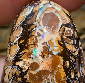 229.8cts - Yowah Nut Opal Specimen Pair. TRIBAL PATTERN - Opal Whisperers