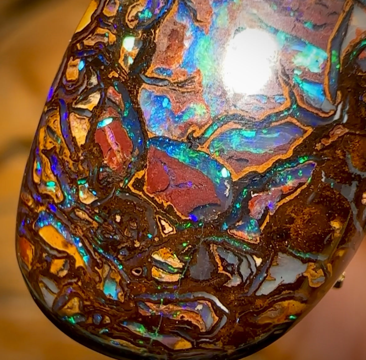 17.1cts - Tribal Queensland Boulder Opal from Yowah