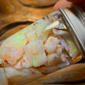 60.5cts - Vial of Shell Fossil Opal from South Australia