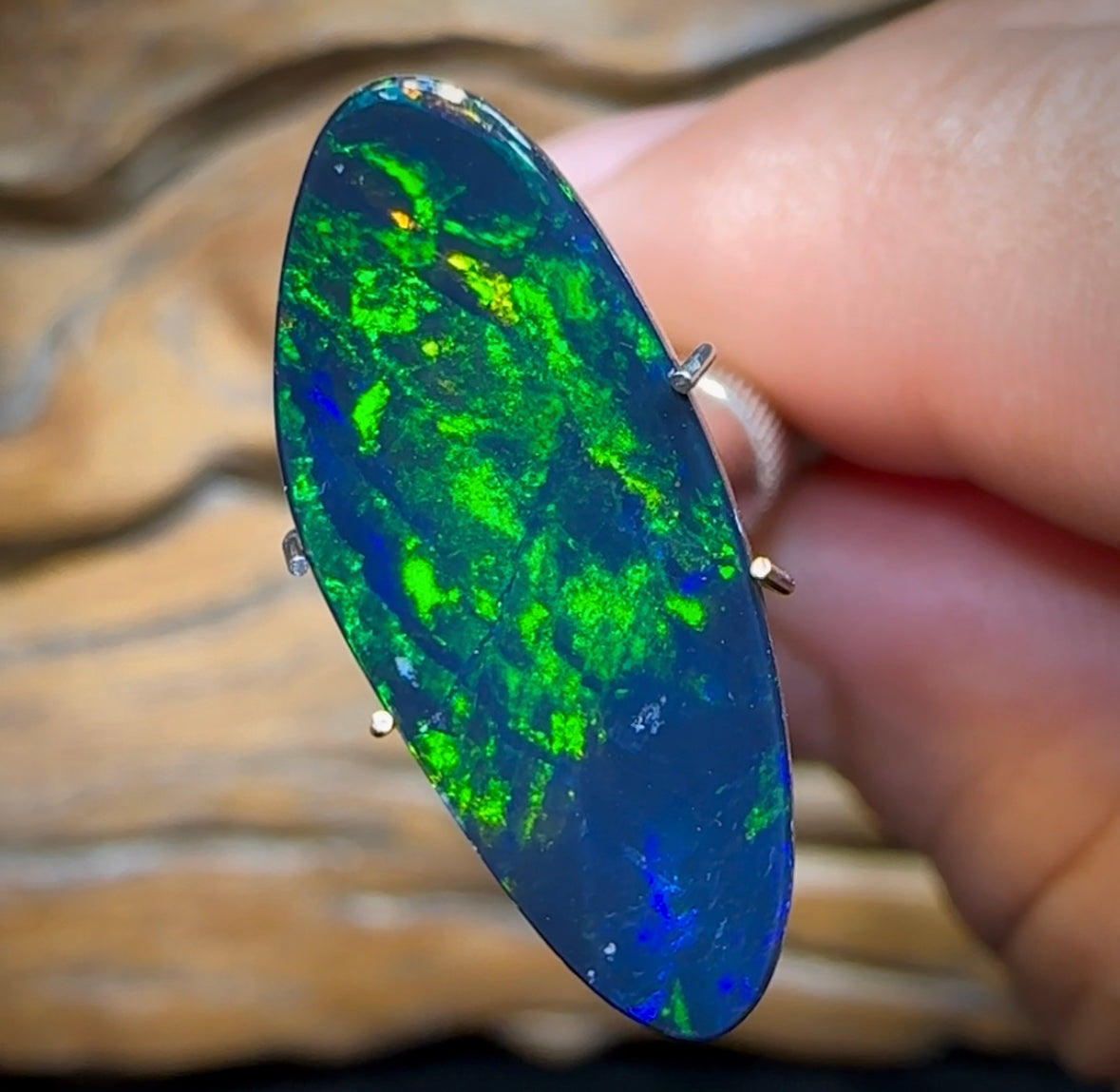 5.9cts - Australian Boulder Opal Doublet - Opal Whisperers