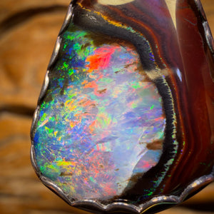 Old School Heritage BANGER! Super Rare  Sterling Silver - Rare Yowah Nut Kernel Opal UNISEX Pendant