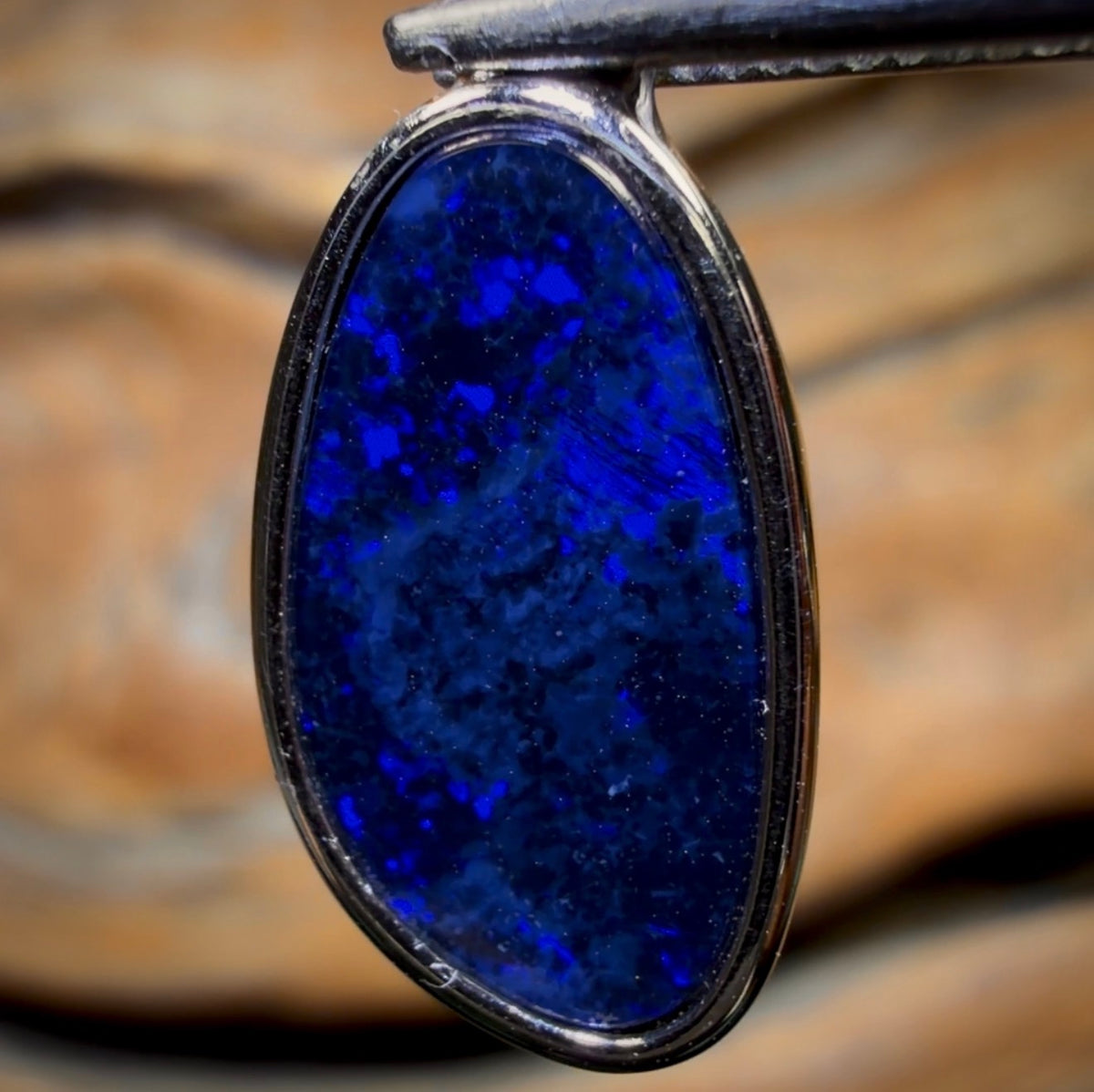 Sterling Silver - Queensland Boulder Opal Doublet Pendant