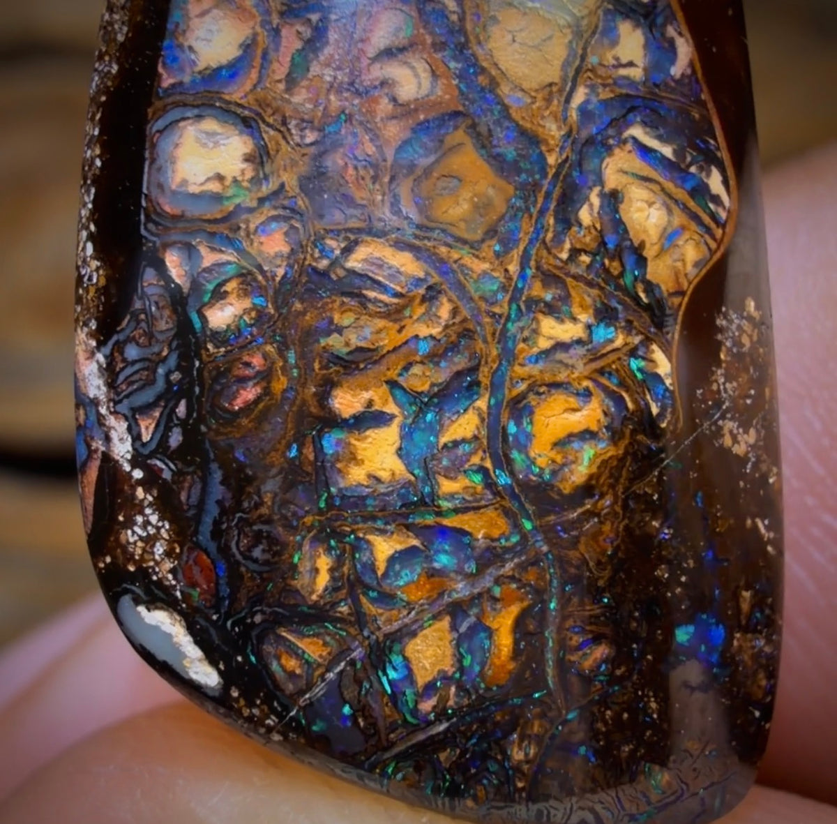 29.1cts - Tribal Yowah Nut Opal. Australian Opal