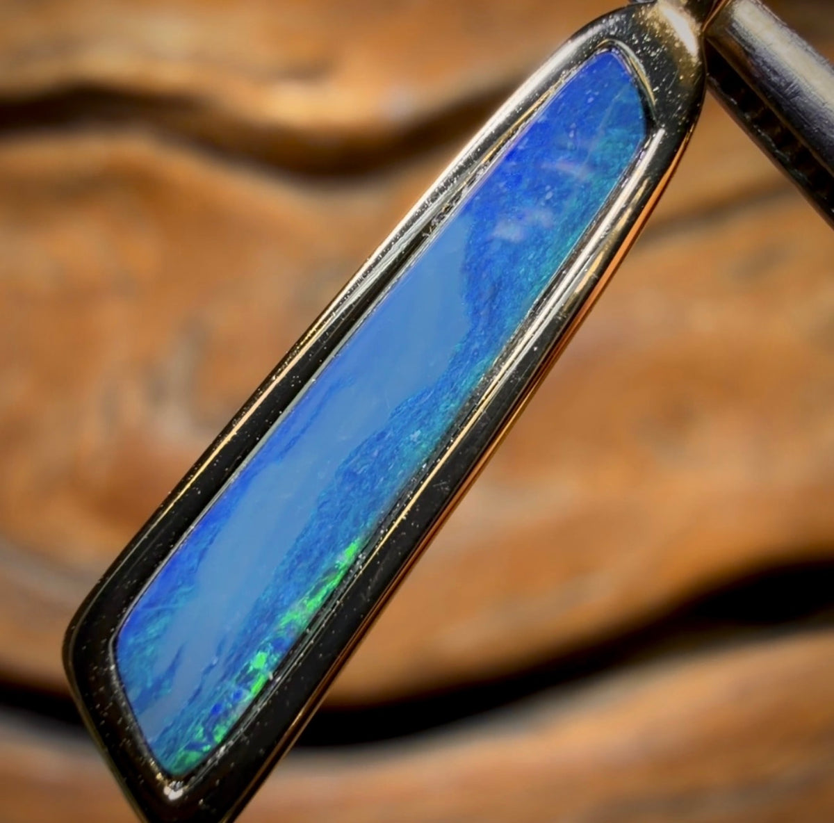 Sterling Silver - Queensland Boulder Opal Doublet Pendant