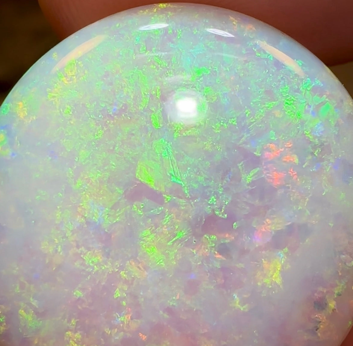 21.7cts - Large Gem Coober Pedy White Opal. Australian Opal - Opal Whisperers