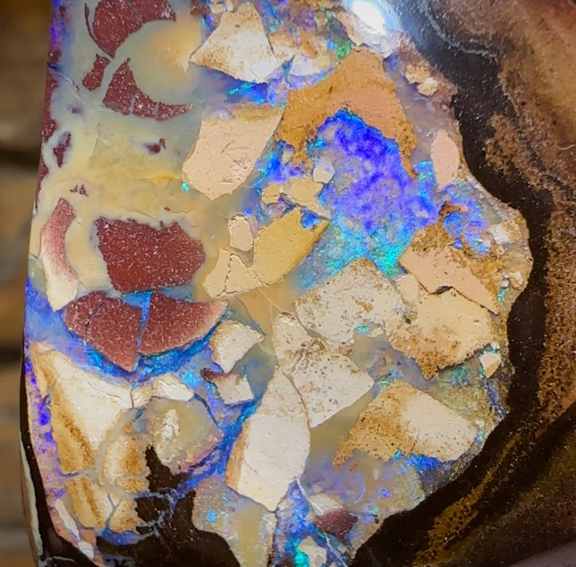 124.7cts - Australian Boulder Opal from Yowah - Opal Whisperers