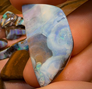 281.5cts - 10x Quality Australian Boulder Seam Opal Rubs Amazing Picture Stone Parcel