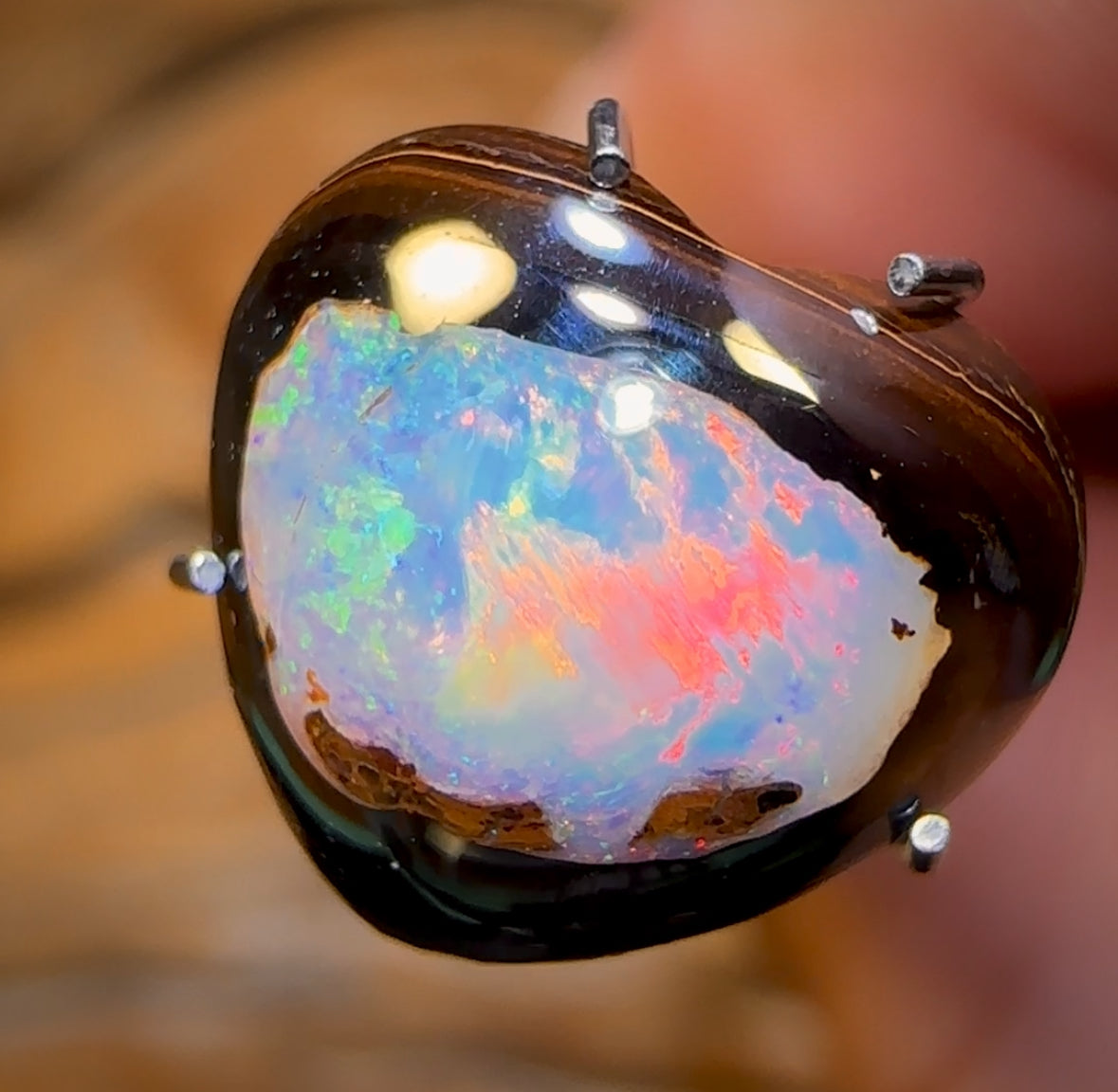 4.1cts - “Small but oh so Sweet!” Yowah Nut Crystal Centre Opal