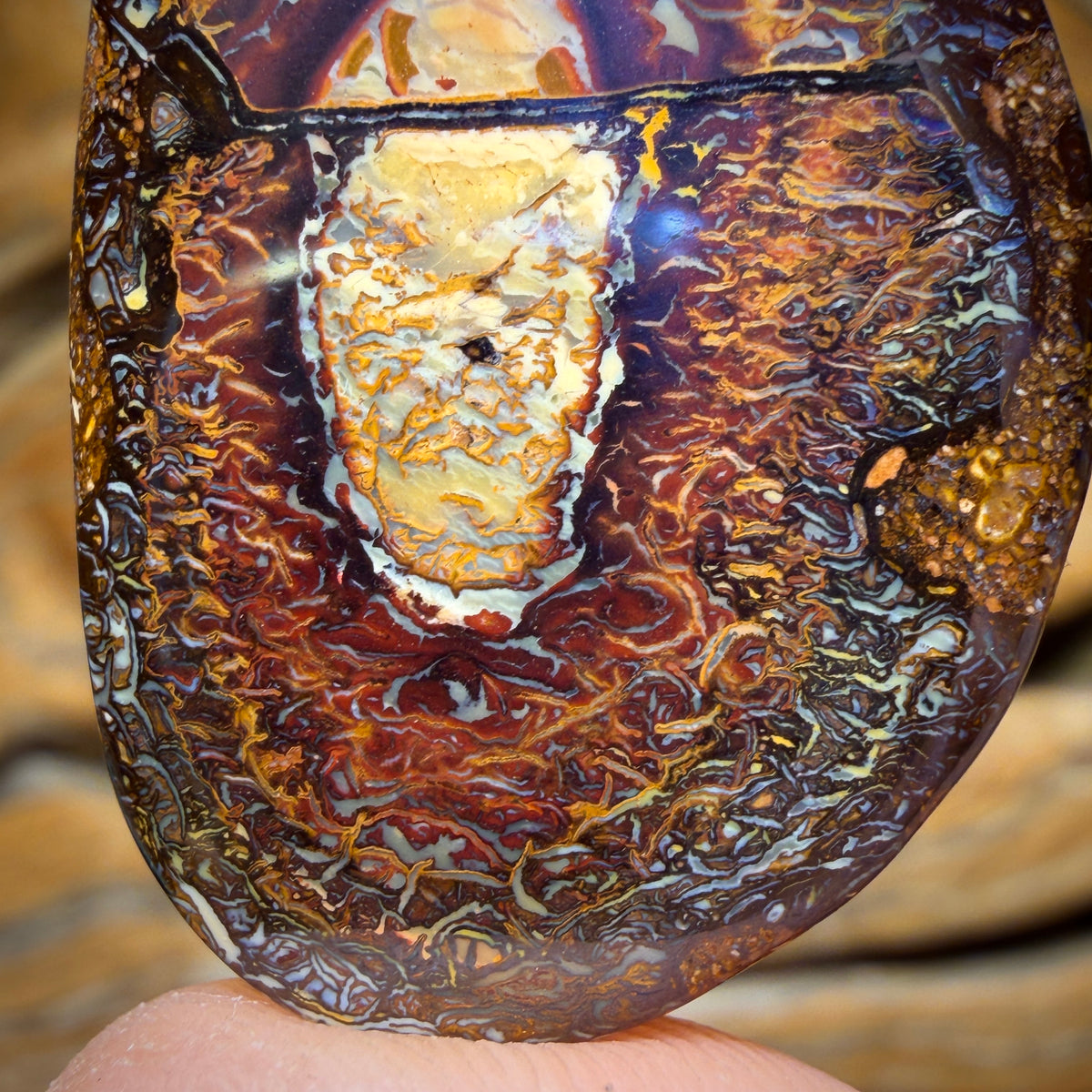 Arent You Glad you Stayed to the End Wildcard! 75.4cts - Tribal Queensland Boulder Opal from Yowah