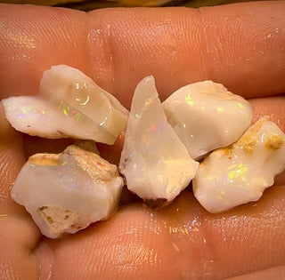 🔒49.9cts - 5x South Australian Rare Mintabie Opal Rough Parcel
