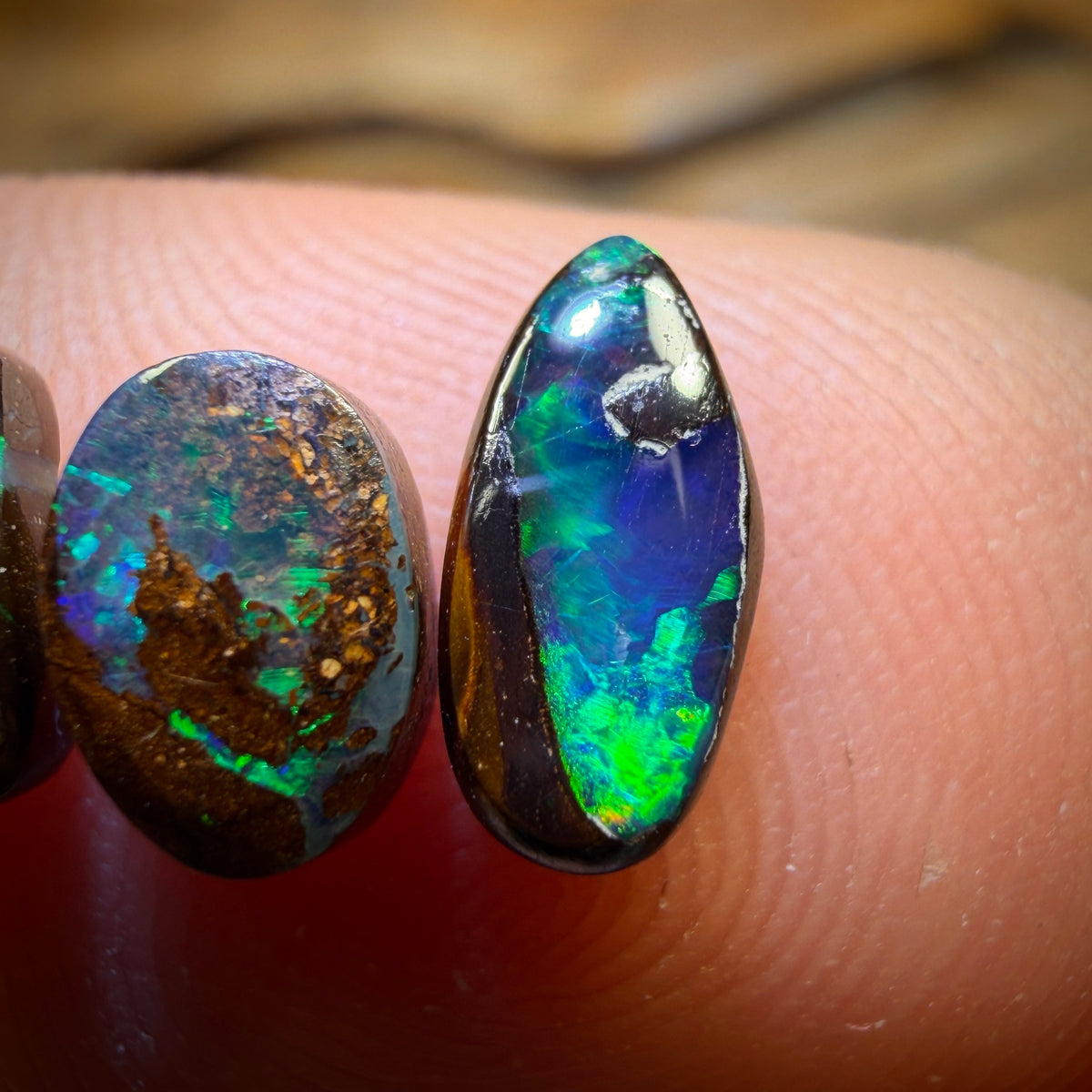 2.6cts - 3x Australian Boulder Opal’s. Wholesale Parcel