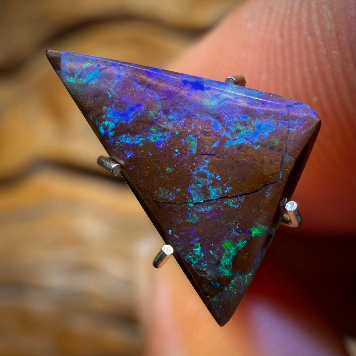2.4cts - Deep Purple Queensland Boulder Opal from Yowah. Australian Opal
