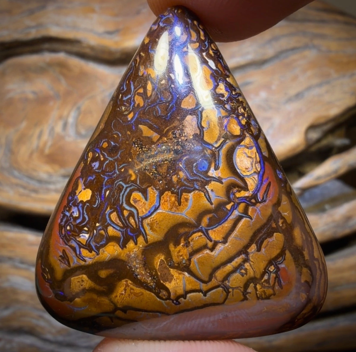 124.5cts - Tribal Australian Boulder Opal from Yowah