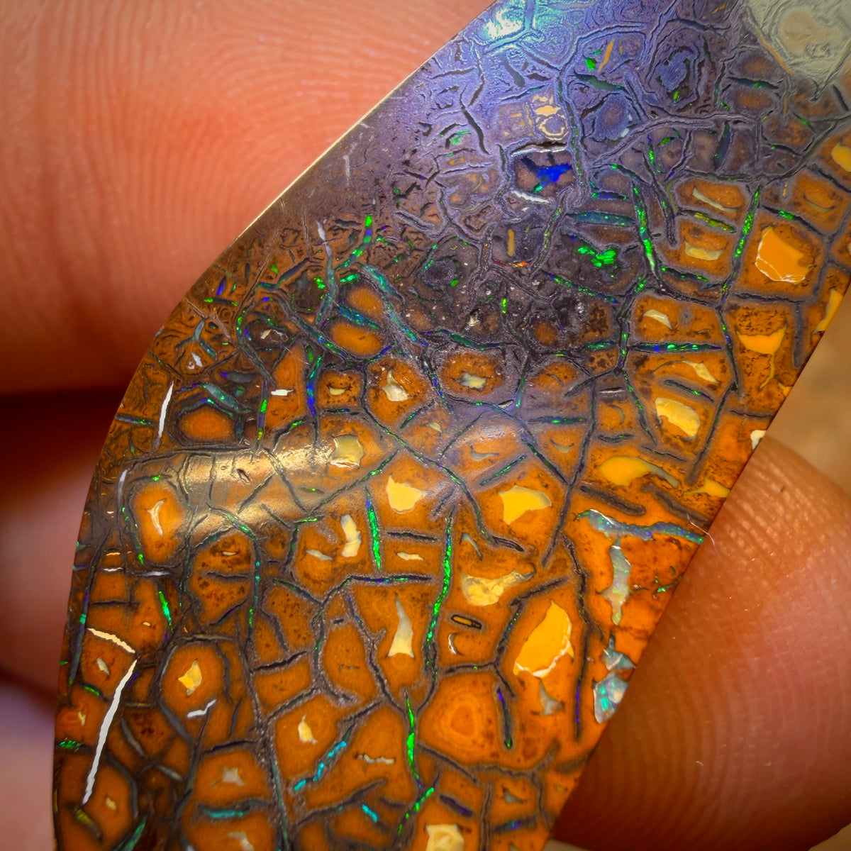 38cts - ‘Green Honey’ Tribal Australian Boulder Opal from Yowah