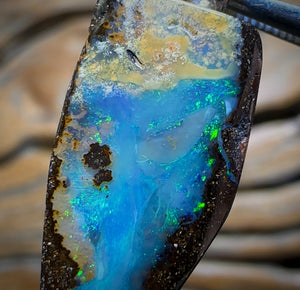 Solid Unisex Queensland Boulder Opal Pendant