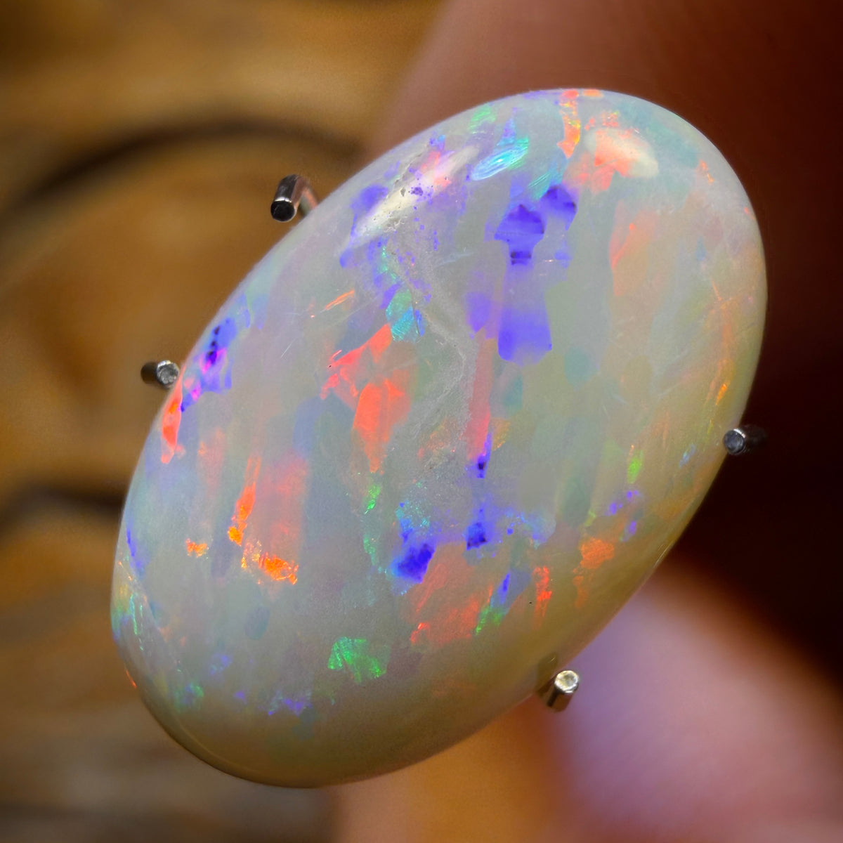 3.7cts - South Australian White Opal from Coober Pedy