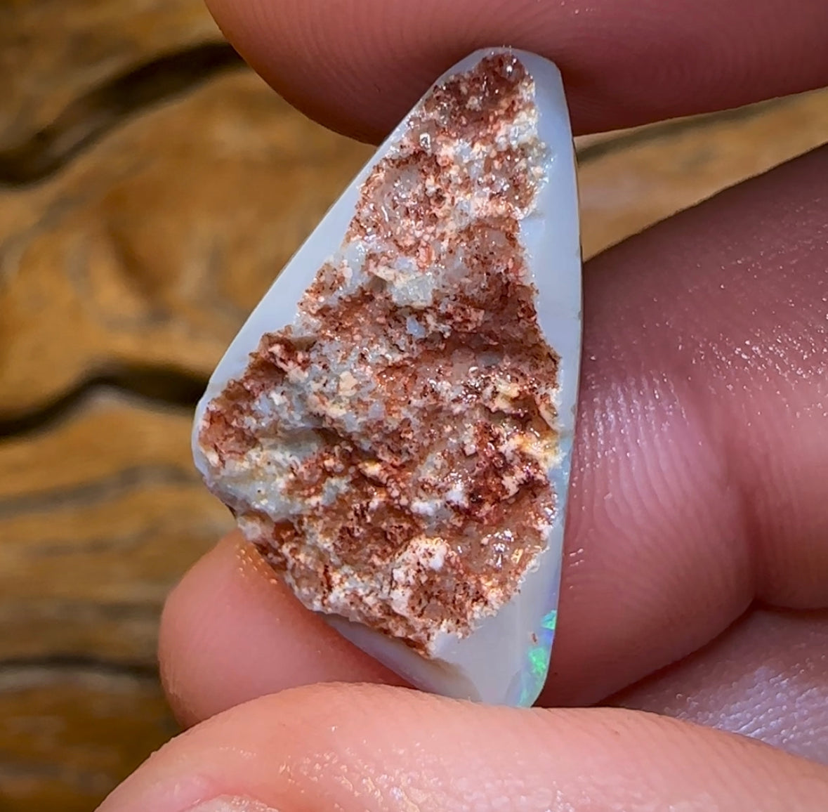 10cts - Lightning Ridge Dark Opal Rub - Opal Whisperers